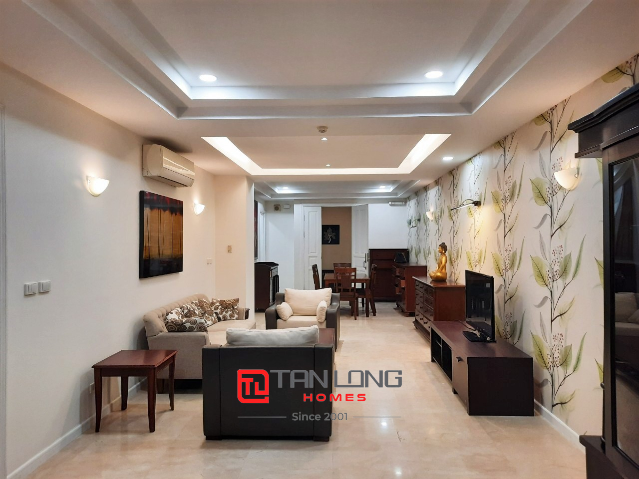 Cho thuê căn hộ 3PN/145m2 full đồ tầng trung view thoáng tòa P2 Ciputra 1