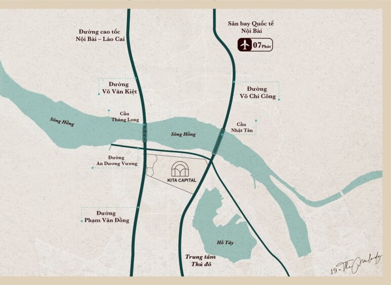 Vị trí dự án Kita Capital Ciputra- Thông tin mới nhất từ CĐT