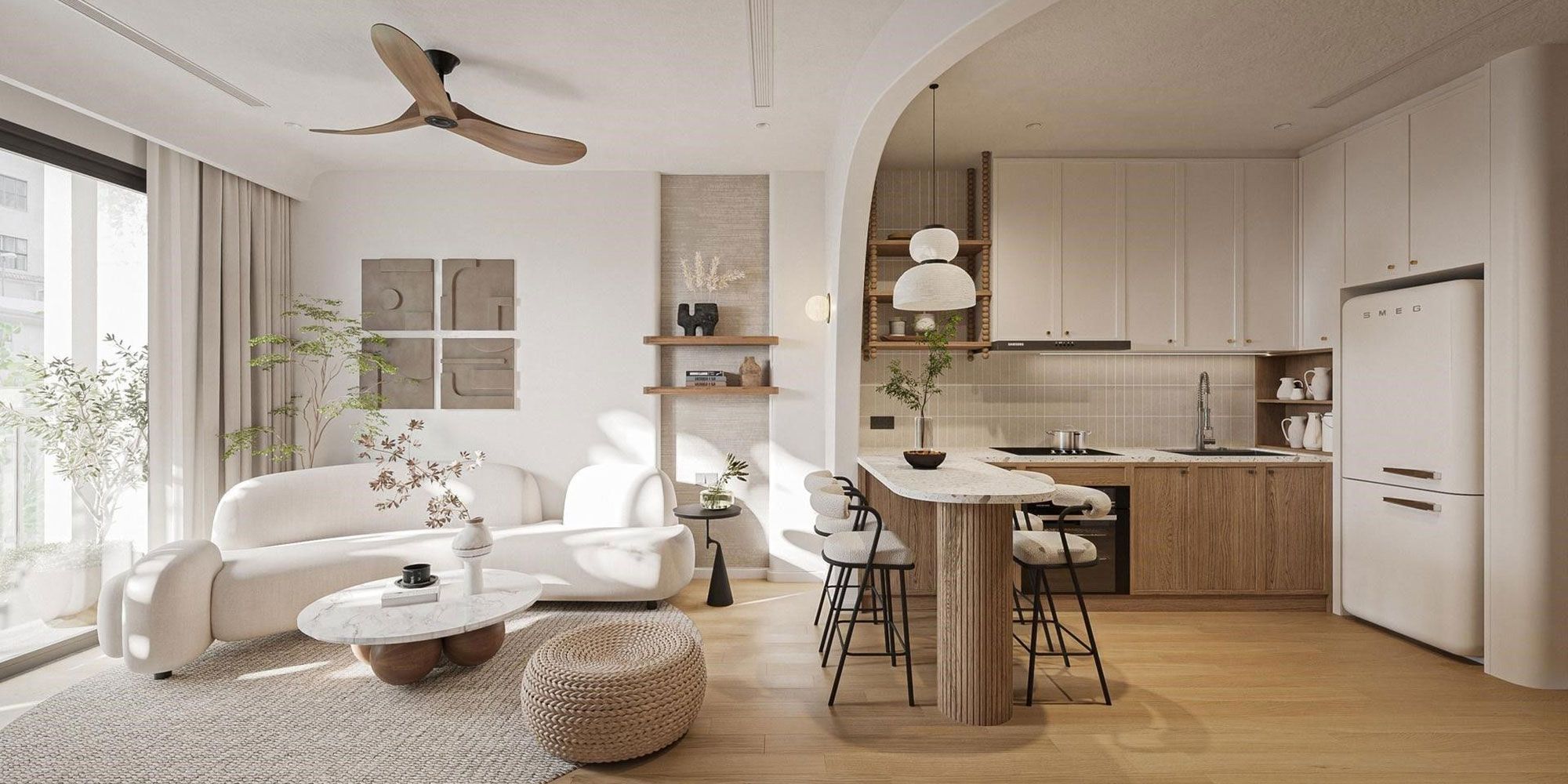 Nhà mẫu Sunshine Continental Trần Bình và trải nghiệm trực quan không gian sống Noble hạng sang