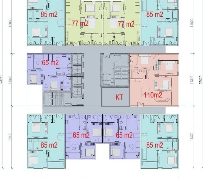 Mặt bằng thiết kế chung cư IA25 Ciputra và nghệ thuật đỉnh cao tối ưu hóa công năng căn hộ thương mại