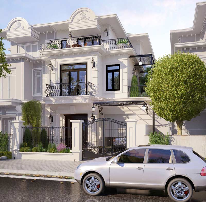 Bán biệt thự đơn lập chính Bắc hoàn thiện mặt ngoài - Bể cá koi gần hồ điều hòa Ciputra The Windsor Collection