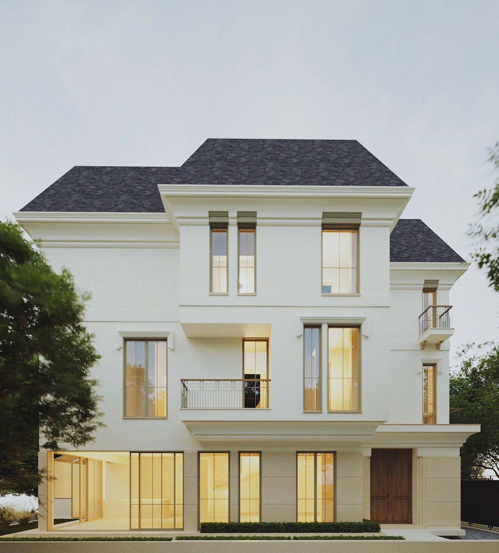 Bán BT song lập Đông Nam - DT: 500m2 x 3 tầng 1 tum - Mặt sau sân Golf Ciputra Central Park