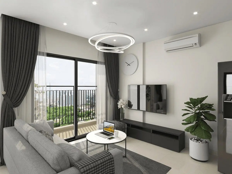 Bán căn góc 3 ngủ 2WC ban công chính Tây nội thất cao cấp - tầng cao Sunshine River Park Phú Thượng