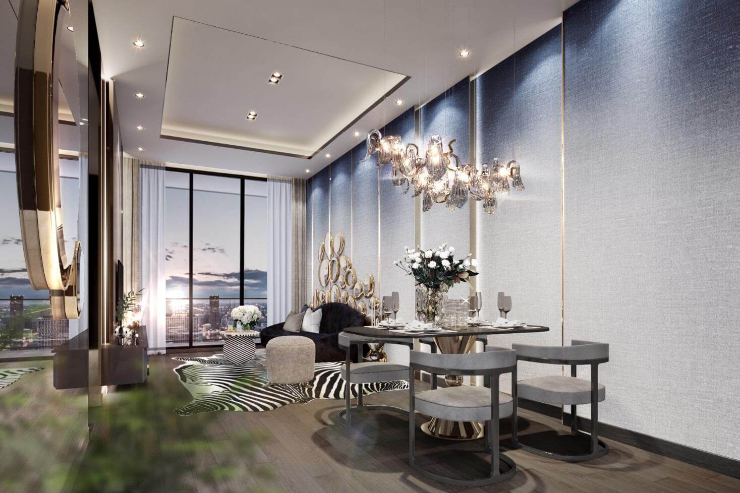 Bán căn hộ 2 phòng ngủ ban công hướng Nam Maison Privee CapitaLand tại Ciputra view sân Golf