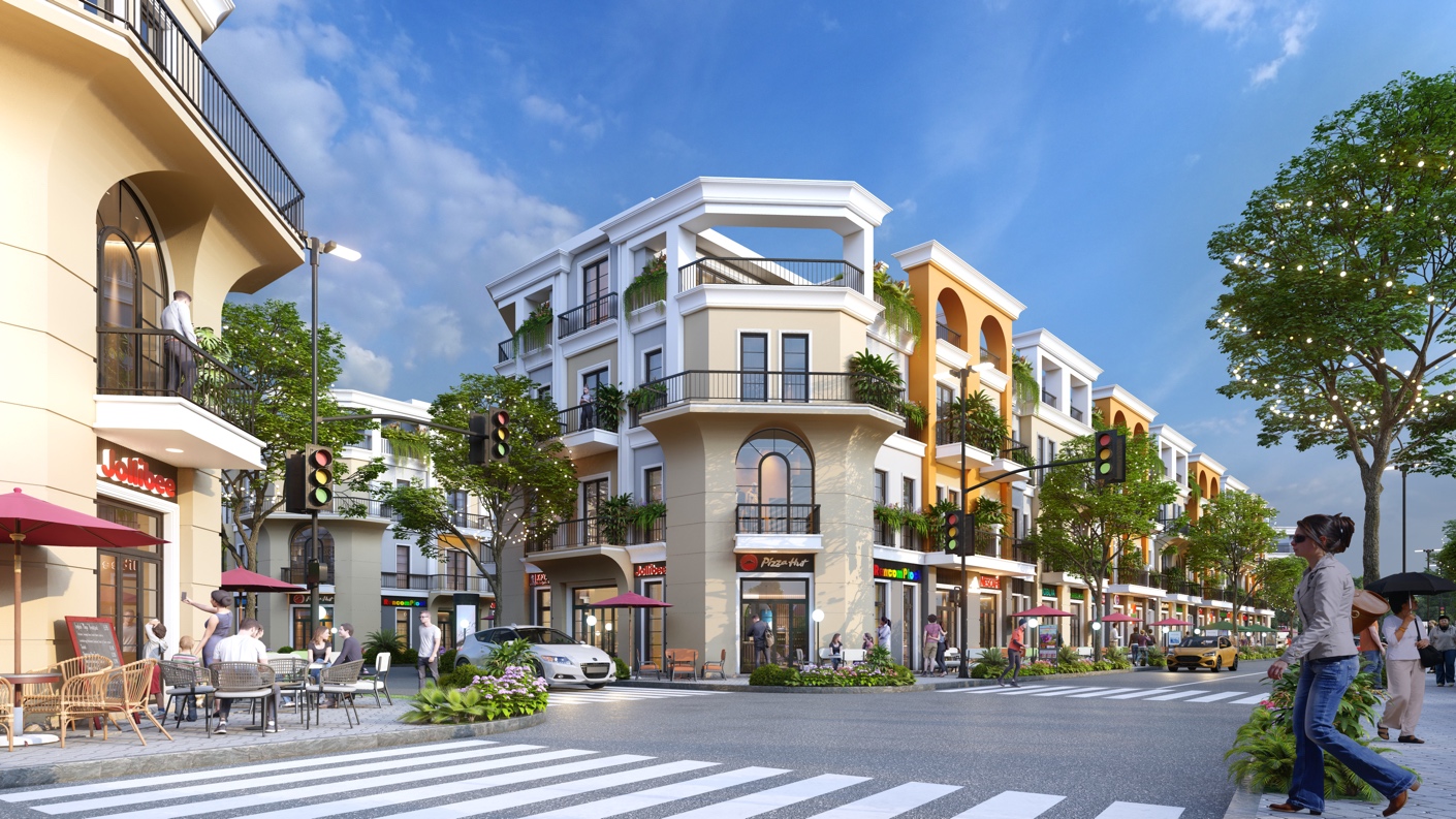 Bán căn shophouse mặt tiền đẹp hướng Tây Sunshine Wonder Villas