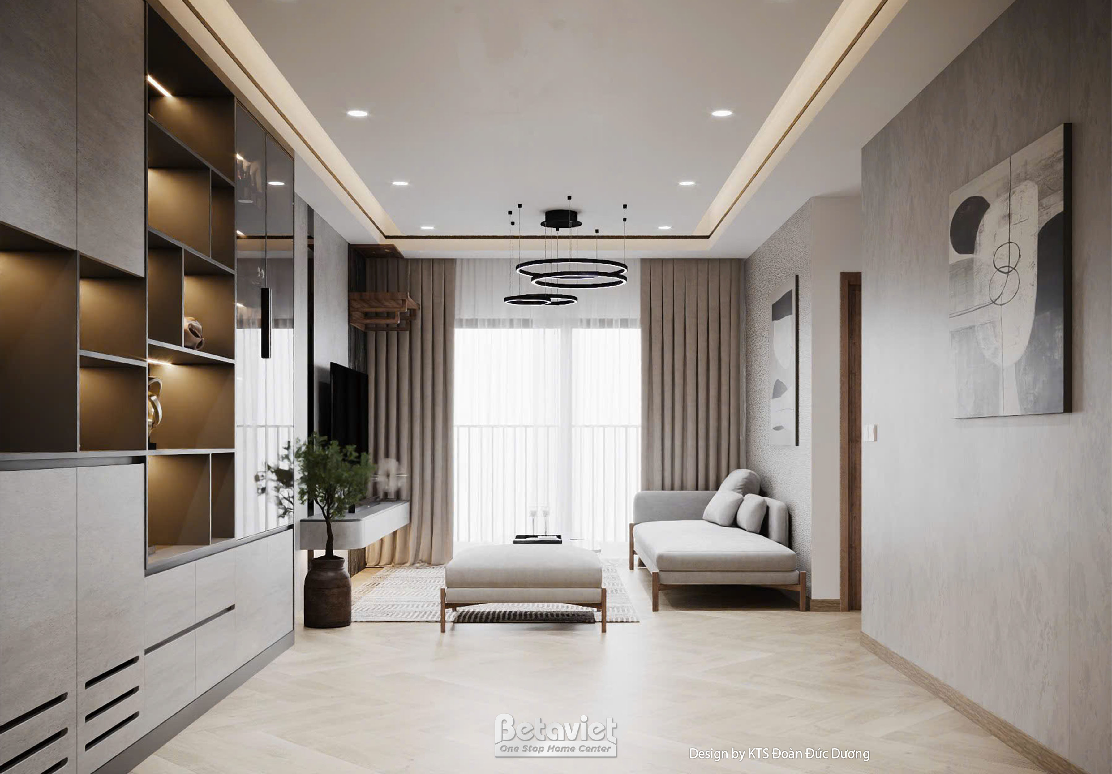 Bán chung cư 2 phòng ngủ ban công hướng Bắc Maison Privee Ciputra hoàn thiện CĐT view hồ điều hòa