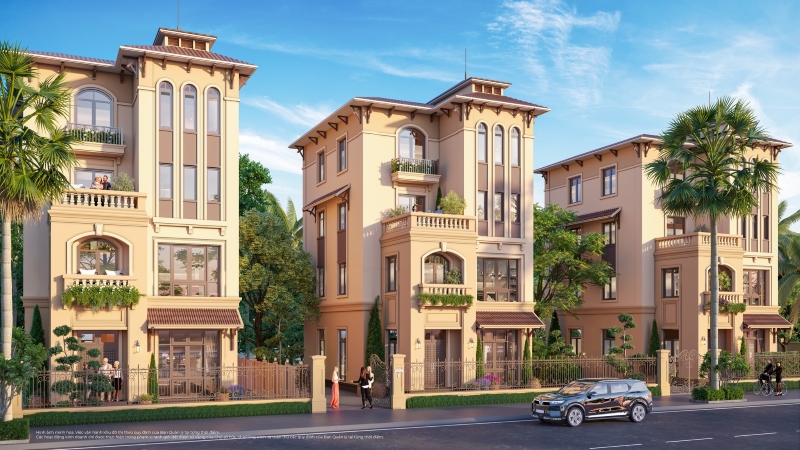 Cần bán liền kề căn góc hướng Tây - DT: 200m2 x 3 tầng xây thô mặt trong, bàn giao mặt ngoài Central Park Ciputra