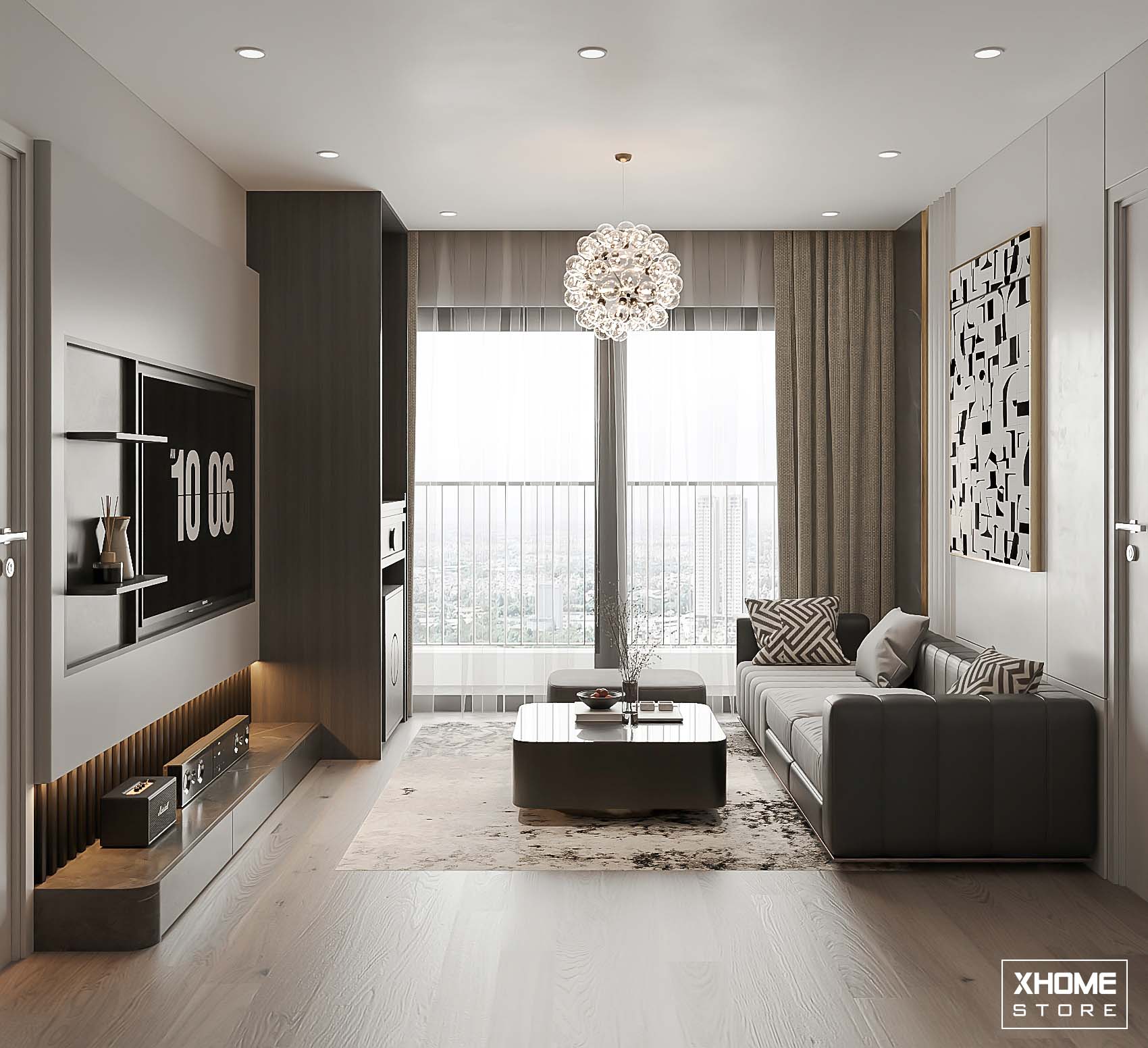 Mua căn hộ chung cư Maison Privee by CapitaLand - 3 phòng ngủ Tây Tứ Trạch nhìn ra hồ điều hòa Ciputra