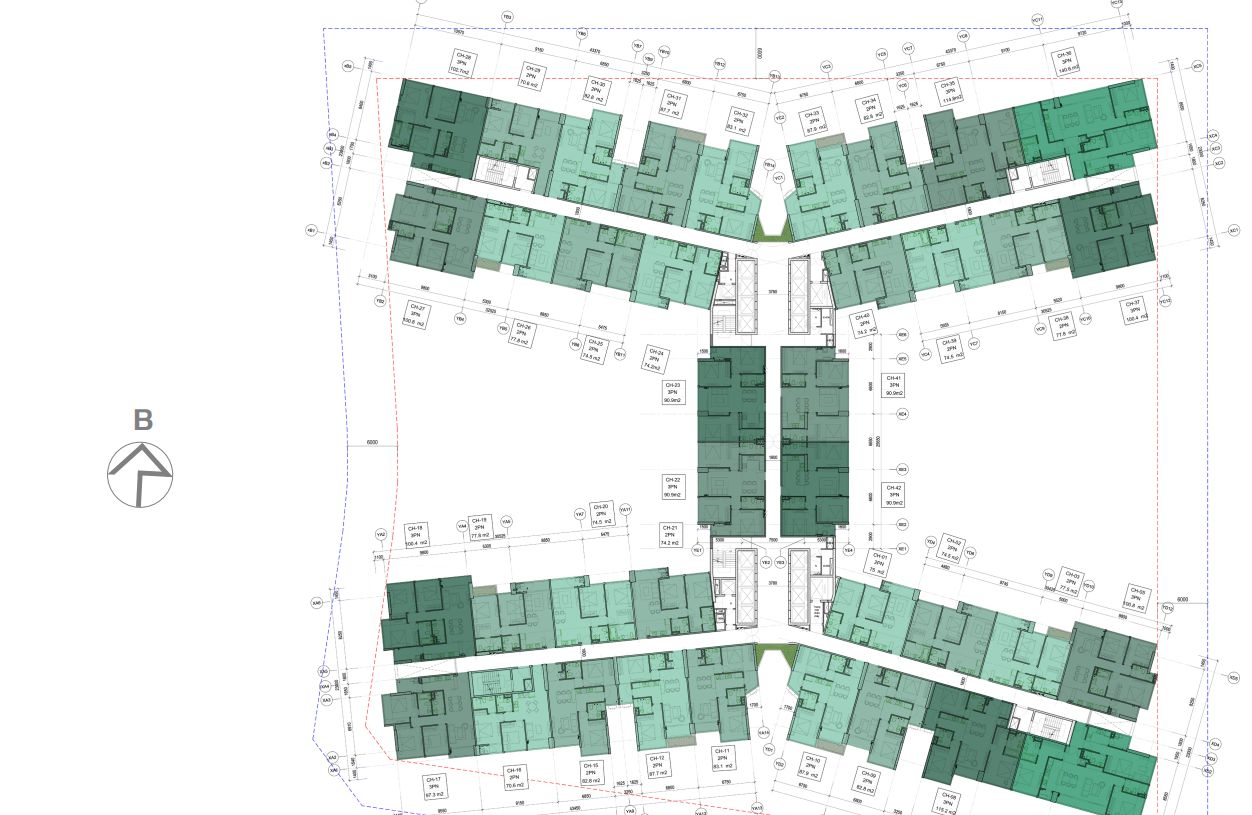 Mặt bằng thiết kế Sunshine River Park Ciputra Hanoi và sự tối ưu hóa không gian sống thượng lưu