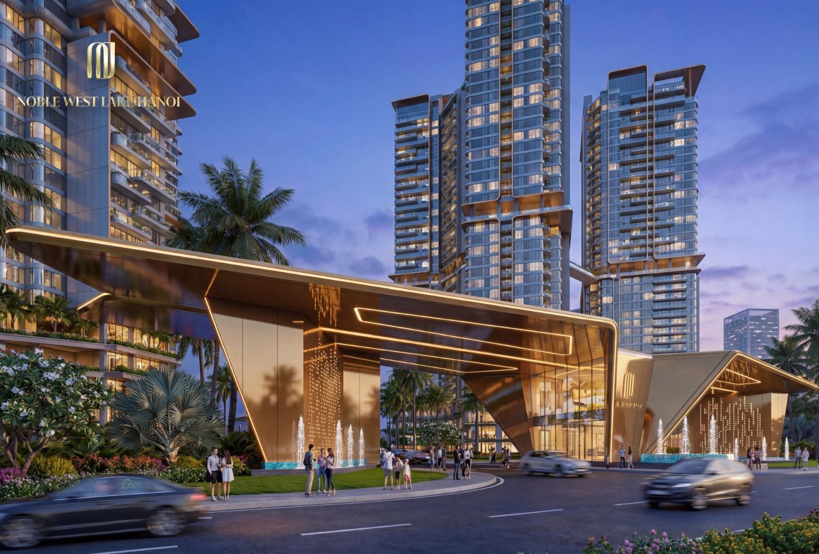 Thiết kế Noble West Lake Hanoi và ngôn ngữ kiến trúc phi mã giữa tầng không Tây Hồ