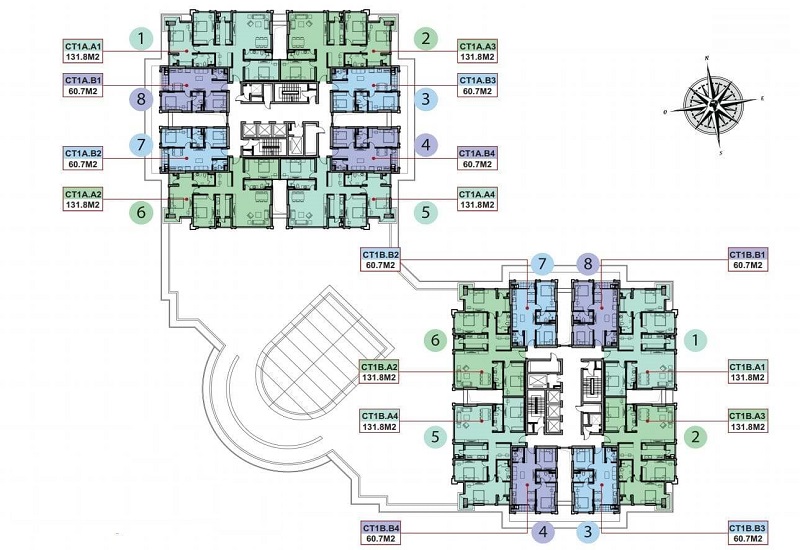 Mặt bằng thiết kế Sun Group 58 Tây Hồ và tư duy kiến trúc thông minh ven hồ