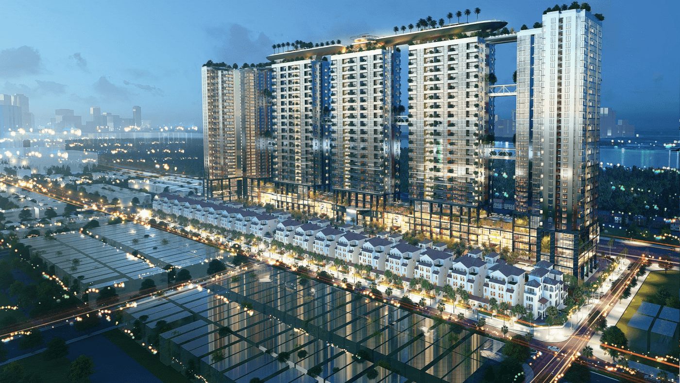 Cho thuê shophouse chân khối đế Sunshine Crystal River