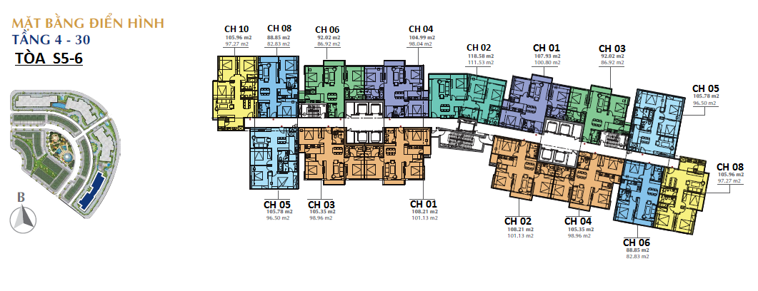 bán căn hộ toà s5 s6 sunshine city