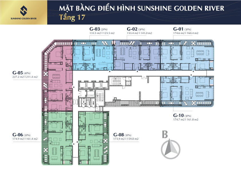 Mặt bằng thiết kế dự án Sunshine Golden River