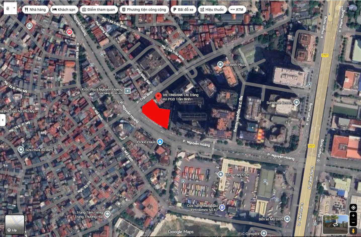 Đường đến Sunshine Continental Trần Bình và hướng dẫn di chuyển linh hoạt từ các trục lộ chính