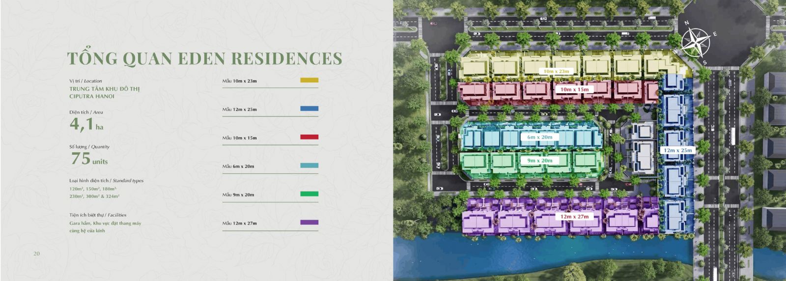 Tổng quan Eden Residences khu P Ciputra và làn sóng bất động sản thấp tầng xa xỉ tại Hà Nội